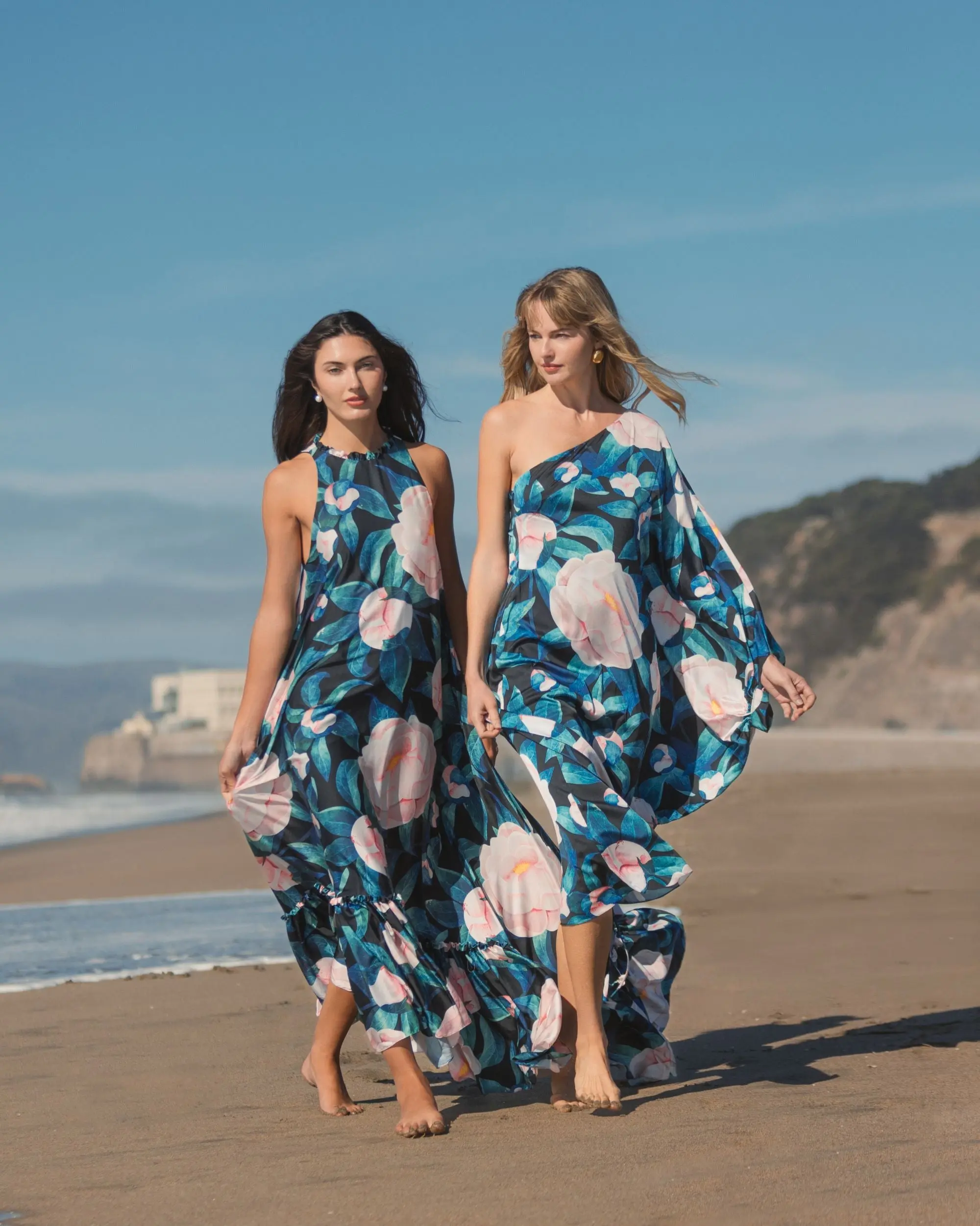 Multicolor Floral One Shoulder Dress - Image 4