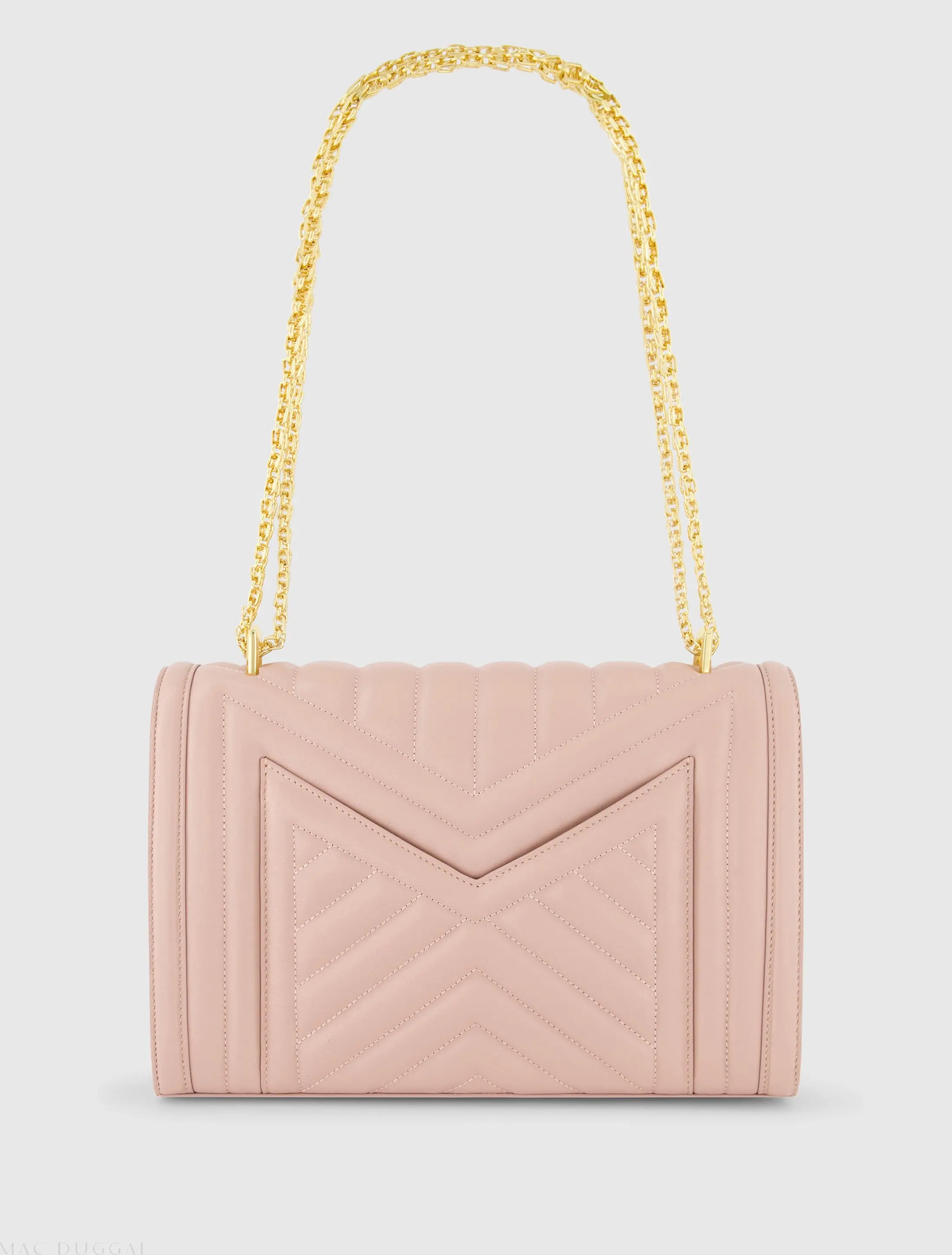 Pink Quilted Napa Leather Handbag With Gold Hardware - FINAL SALE - Image 3